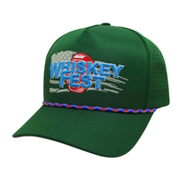 Casquettes de baseball en tissu éponge brodées sur mesure de haute qualité, fabriquées au Vietnam, respirantes avec trous découpés, style décontracté, sportif, hip-hop, avec cordon en nylon