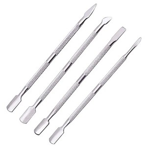 Empujadores de cutículas de acero inoxidable de alta calidad, instrumento elegante para el cuidado de las uñas de doble cara con etiqueta personalizada, instrumentos para el cuidado de la vida - Product Image 5