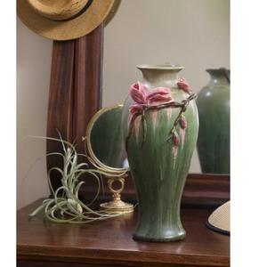 Skyflower vert grand indien fabriqué à la main en céramique fleur Vase décoration de la maison bureau et hôtel Design moderne élégant en céramique Whol - Product Image 4