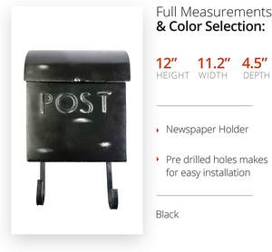 Boîte aux lettres moderne verrouillable fabriquée en Inde avec un design durable et antirouille pour les maisons individuelles et les complexes sécurisés Entrée sécurisée - Product Image 5