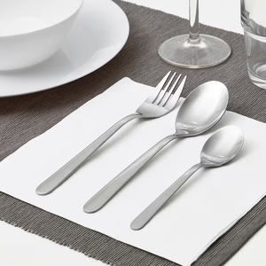 Ensemble de couverts en acier inoxydable de style décoratif pour la maison vaisselle couteau cuillère fourchette maison restaurant mariage décor couverts ensemble de couverts - Product Image 2