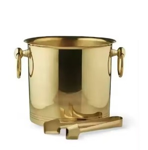 Beverage Storage Luxury Hammered Ice Bucket With Tumbler Holders <b>End</b> Premium Quality <b>Bar</b> Accessories Hot Selling - Product Image 5