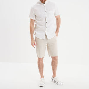 Pantalones Cortos Deportivos Casuales para Hombre, de Lona Texturizada, Mezcla de Lino y Algodón, Corte Moderno, Secado Rápido, Ligeros, para Viajes y Ocio - Product Image 5