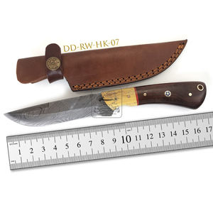 Cuchillo de Bolsillo Personalizado de Acero de Damasco, Hoja de Caza Hecha a Mano de Palisandro G10 de Alta Calidad, Grabado con Láser, 192 Capas, OEM - Product Image 4