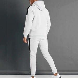 Sweat-shirt à capuche unisexe pour homme survêtement deux pièces avec logo personnalisé ensemble de pull-over sweat-shirt à fermeture éclair grande taille sweat-shirt à fermeture éclair en polaire - Product Image 5