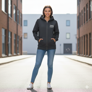 Sweat à capuche zippé pour femme avec logo personnalisé de qualité supérieure, sweat-shirt en molleton de coton surdimensionné, veste à capuche chaude d'hiver, taille plus pour filles - Product Image 5