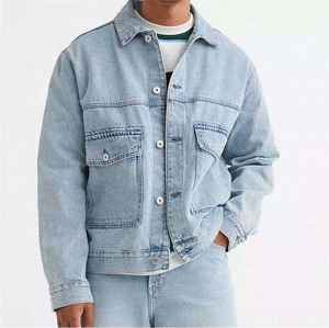 Manufacturer Custom Acid Wash Rhinestone <b>Denim</b> Tracksuit Unisex Streetwear Embroidery Jeans Pants and <b>Jacket</b> Set <b>for</b> <b>Men</b> - Product Image 1