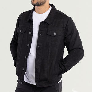 Veste en jean pour homme tendance vintage de haute qualité avec fermeture éclair et coupe ajustée coupe-vent en polaire d'hiver en 100% coton - Product Image 4