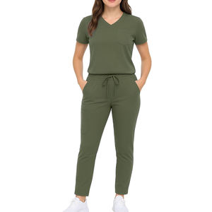 Conjuntos de fregado para mujer de la mejor calidad Tela de lona transpirable Personalizable Precio bajo para hospitales - Product Image 1