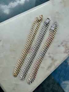 Chaîne cubaine Luxira Jewels vintage en argent sterling 925 avec diamants de laboratoire taille brillant rond, 8,5 mm, tailles unisexes 16-28 pouces - Product Image 3