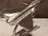 Modèle de bureau Concorde décoratif fabriqué à la main, pièce maîtresse en aluminium pour la décoration de la maison et du bureau, nouveauté