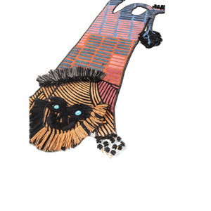 Jaanwar Classic Blue Hand Knotted Wool Rug Rectangle Abstract Pattern Size 9x12 for Home Living Room <b>Fluffy</b> <b>Carpet</b>-AIWL-7030 - Product Image 2