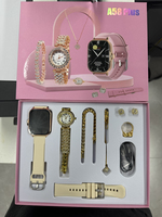8 en 1 coffrets cadeaux avec bijoux pour femmes costumes A58 Plus Smartwatch écran tactile Fitness Tracker dames montre intelligente pour femmes A58plus