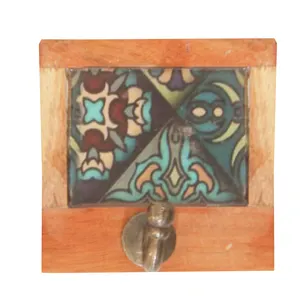 Cabide de chave de madeira de cerâmica, para sala de estar, alta qualidade