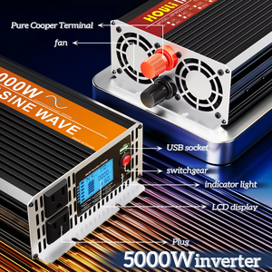 Inversor de Onda Sinusoidal Pura HOULI de 2000W/4000W, Convertidor Solar de 12V/24V a 110V/220V, Certificado CE para Hogar y Autocaravana - Product Image 6