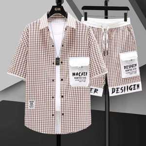 Conjunto de Verano de 2 Piezas para Hombre con Logotipo Personalizado, Alta Calidad, 100% Algodón, Sólido, Ecológico, Transpirable, de Secado Rápido, Cintura Elástica, Camiseta hasta la Rodilla - Product Image 6