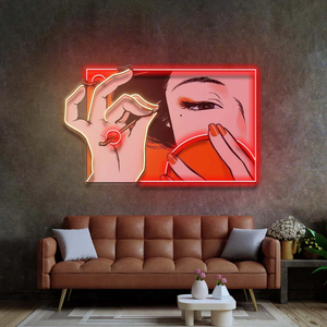 Personalizado UV Impresso <span class=keywords><strong>Led</strong></span> Neon Sign Store Business Wall Decoração <span class=keywords><strong>Led</strong></span> Iluminando Sinal Senhoras Estilo <span class=keywords><strong>Led</strong></span> Neon Sign para Wall Decor - Product Image 2