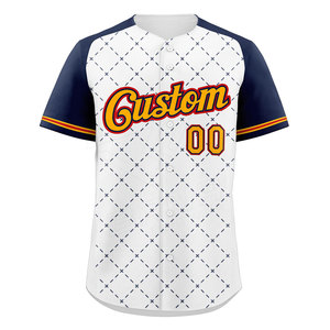 Maillot de baseball personnalisé, vêtements de sport, haute qualité, 100% polyester, anti-transpiration, antibactérien, séchage rapide, manches courtes - Product Image 3