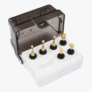 ชุดเจาะเยื่อทันตกรรมรากฟันเทียมสเตนเลสสตีลแบบใช้ซ้ำได้ชุดอุปกรณ์ที่จำเป็นสำหรับทันตกรรมรากฟันเทียมแบบพรีเมี่ยม - Product Image 2