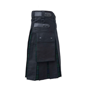 Vente en gros de nouveaux kilt écossais hybrides pour hommes, 100% coton, kilt utilitaire tendance à vendre, accessoire d'instrument de musique - Product Image 3