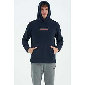 Sudadera de Forro Polar Azul Marino para Hombre 88301 Hecha de Material de Poliéster/Algodón Marca Hern - Product Image 5