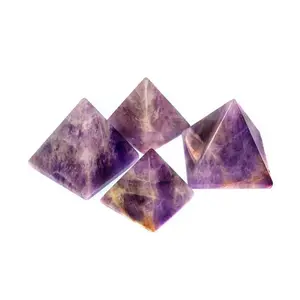 Latest Amethyst Pyramids Wholesale company supply Natural Rock Amethyst Quartz Crystal Pyramid from indian supplier