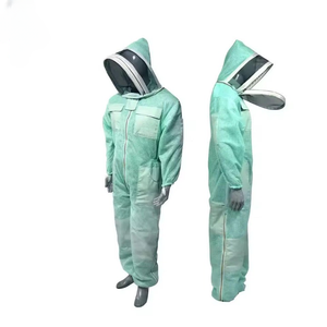 Traje de apicultura transpirable de alta resistencia, ropa de trabajo protectora con velo de esgrima con capucha para apicultores y cosecha de miel - Product Image 2