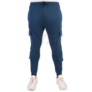2024 printemps et été hommes décontracté mode survêtement léger jambe mince pantalon avec fonctionnalité multi-poches - Product Image 1