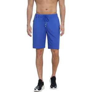 Pantalones cortos informales ligeros para hombre superventas 100% algodón transpirable y cintura elástica logotipo personalizado patrón sólido - Product Image 2