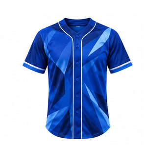 Maillot de baseball respirant à manches courtes, prix abordable, tissu doux, design personnalisé, best-seller pour la vente en ligne - Product Image 1