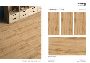 ไม้สีน้ำตาลดูพอร์ซเลนพื้นผนังพอร์ซเลน600x1200กระเบื้องปูพื้นพอร์ซเลนสำหรับปูพื้น - Product Image 5