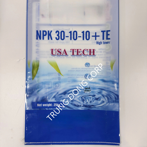 Bolsas de fertilizante de plástico tejido PP laminado BOPP de alta resistencia Opciones personalizadas Impresión de huecograbado Revestimiento de HDPE reciclable Hecho en Vietnam - Product Image 1