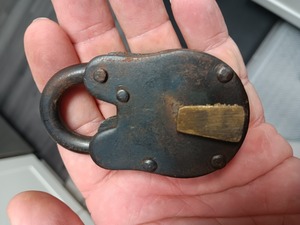 Phong Cách Cũ chất lượng tốt nhất Antique ổ khóa sắt kim loại khóa phím phong cách cổ điển 2 phím điều kiện làm việc Ổ khóa cho an ninh - Product Image 5