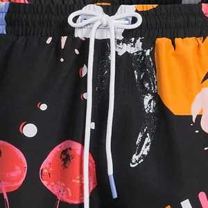 Pantalones Cortos de Verano para Hombre, Tallas Americanas/Europeas, Casuales, Estilo Urbano, de Lona, Poliéster/Algodón, Cintura Elástica, Alta Calidad - Product Image 5