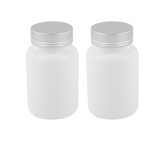 Boîte en plastique noire pour protéines en poudre, pilules, vitamines et compléments alimentaires, vide - Product Image 3