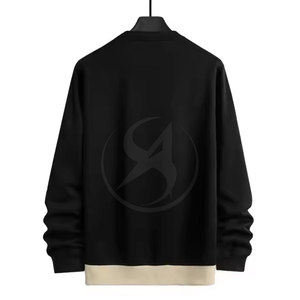 Sudadera hecha de poliéster y algodón con logotipo personalizado, sudadera de talla grande para hombre, sudadera básica de estilo único a la venta - Product Image 2