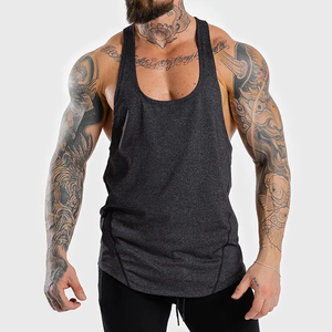 Ropa de verano Mejor precio Camiseta sin mangas de secado rápido para hombres Nuevo diseño Ropa activa Regular Fit Camiseta sin mangas para gimnasio para hombres - Product Image 1