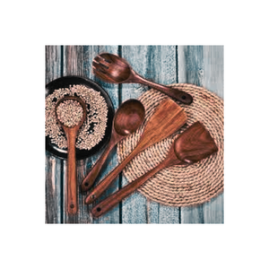 Juego de utensilios de cocina de madera ecológicos hechos a mano, diseño personalizado, color personalizado para uso en restaurante, fabricante de Vietnam razonable - Product Image 3