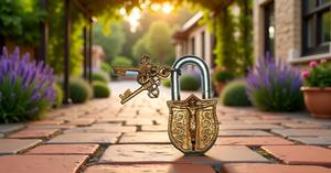 PARIJAT HANDICRAFT Stainless Steel & Brass Plated Waterproof Single Lever Locking Turtle Style Handmade Door <b>Padlock</b> Unique Keys - Product Image 5