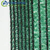 Filet d'ombrage vert en polyéthylène tissé 100 % HDPE, monofilament PVC, anti-UV, à trois aiguilles, avec bande plate
