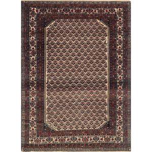 Alfombras de Lana Anudadas a Mano en Color Beige Marrón Aalam para Uso Doméstico, para Sala de Estar, Pasillo, Entrada, Dormitorios de Adolescentes, Diseño de Medallón Rectangular Tipo Rompecabezas - Product Image 1