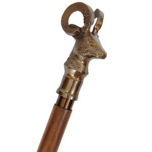 ด้ามจับหัวโลหะกวางสไตล์วินเทจด้ามจับด้ามจับด้ามจับโลหะแบบทันสมัยไม้เท้าสำหรับผู้สูงอายุ - Product Image 1