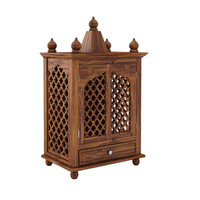 Puerta Extensible Tallada a Mano en Madera de Mango Sólida para Templo, Mandir, Hogar, Sala de Estar, Uso Hospitalario, Estilo Moderno
