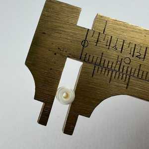 Faizacraft 1,5 "Tubo marrón claro largo/Cuentas de barril-Strand 15,5" (Aprox. 12 cuentas) Hueso de buey natural - Product Image 2