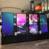 Pantalla LED para Exteriores TOPvision P2.5, Señalización Digital con Espejo, IP65, Soporte Móvil para Tiendas Minoristas, Centros Comerciales, Negocios de Autoservicio