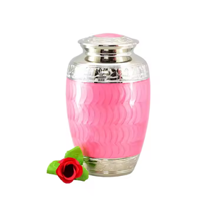 Magnifique urne funéraire en laiton émaillé, designs uniques de style américain. Capacité de 200 pouces cubes, prix abordable, meilleur rapport qualité-prix - Product Image 4