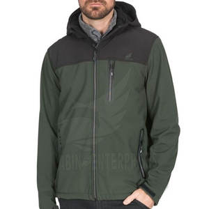Veste d'hiver softshell de haute qualité pour homme, confortable, en tissu de laine, avec capuche chauffante, design personnalisable, meilleur prix - Product Image 3