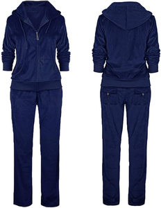 Conjunto de chándal con capucha holgada y cremallera de manga larga para mujer, ropa cómoda y elegante para la temporada Otoño/Invierno 2026 - Product Image 5