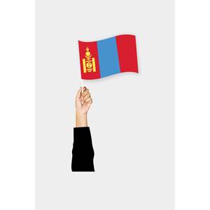 Drapeau de cheerleading portatif de Mongolie - Product Image 1