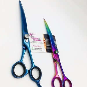 Venta superior Tijera de peluquero Adelgazamiento Tijeras de corte de cabello sostenibles Soporte de tijera afilada Acero con logotipo EMS - Product Image 5